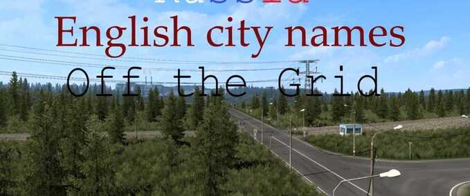 Mods OTGR English City Names  Eurotruck Simulator mod