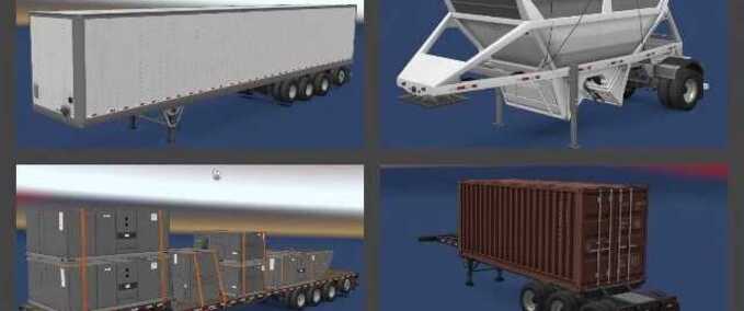 Trailer More Various SCS Trailers in Freight Market American Truck Simulator mod