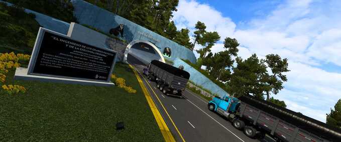 Maps Colombia Real Map - 1.48 American Truck Simulator mod