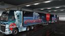 DAF XF E6 + Ownership Trailer Xmas Coca-Cola Bear Combo Skin 