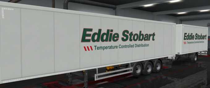 Trailer Eddie Stobart Ownership Trailer – White - 1.48 Eurotruck Simulator mod