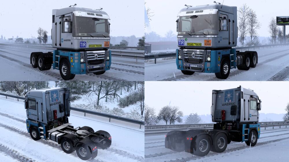 RENAULT MAGNUM MAERSK SKIN BY RODONITCHO MODS #1.0
