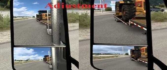Trucks Mirror FOV Enhancment American Truck Simulator mod