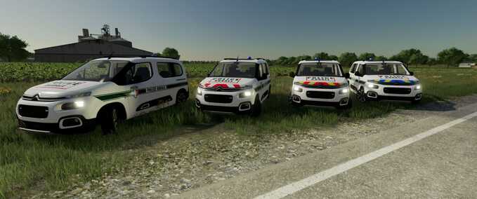 PKWs Citroën Berlingo (Ländliche Polizei) Landwirtschafts Simulator mod