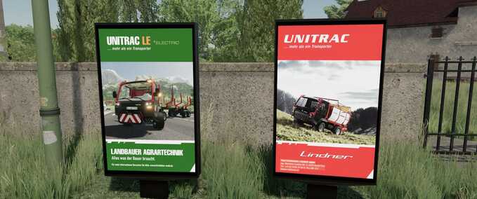 Dekoration Unitrac Werbedisplay Landwirtschafts Simulator mod