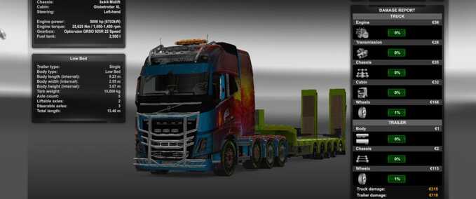 Mods Extra Max Fuel Tank Capacity for all Trucks - 1.48 Eurotruck Simulator mod
