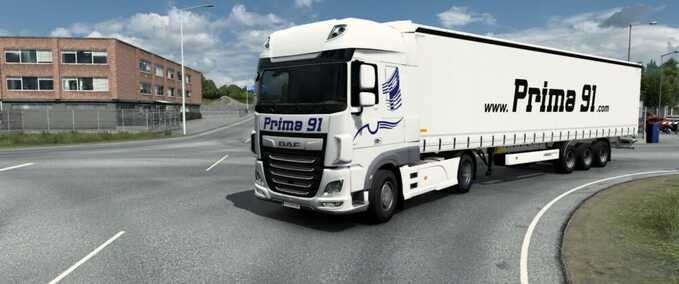 Skins DAF XF PRIMA 91 Combo Skin  Eurotruck Simulator mod