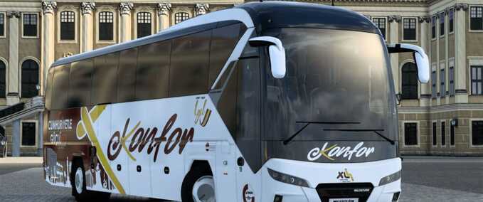 Trucks Neoplan Tourliner 13m Euro 6 Konfor Turizm Cumhuriyetle Güçlü100 Skin Eurotruck Simulator mod