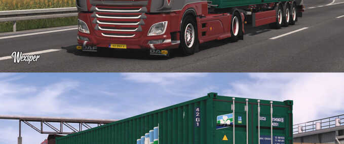 Trucks DAF XF Euro 6 Roling Transport Skin Pack by Wexsper Eurotruck Simulator mod