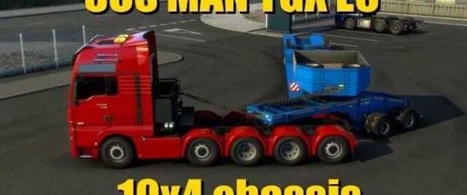 Trucks SCS MAN TGX E6 10×4 Chassis  Eurotruck Simulator mod