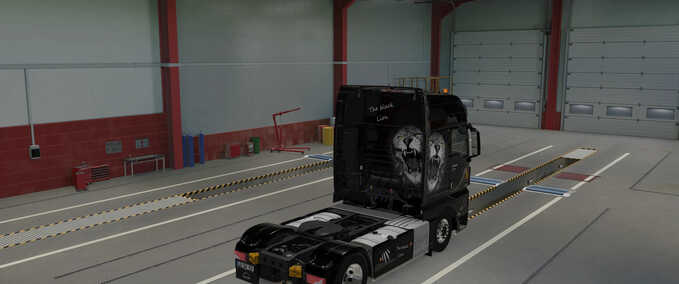Trucks MAN (GLOOVER 1.9) THE BLACK LION SKIN Eurotruck Simulator mod