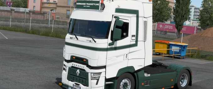 Trucks Renault SCS/Gloover Green - White Skin Pack  Eurotruck Simulator mod