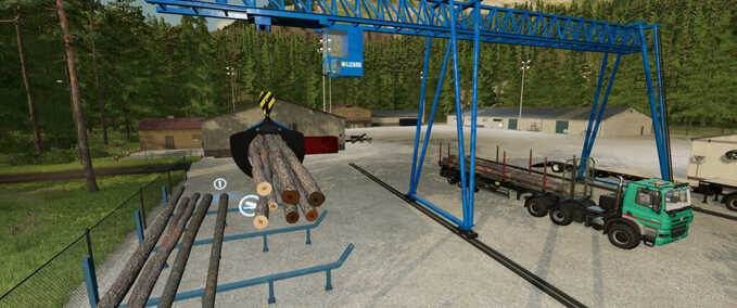 Implements & Tools Wood Crane Farming Simulator mod