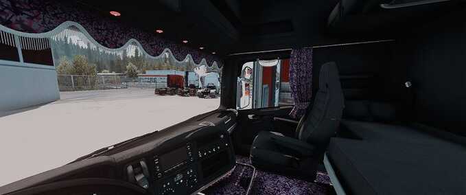 Trucks Scania FreD Purple Plush Parts Interior Eurotruck Simulator mod