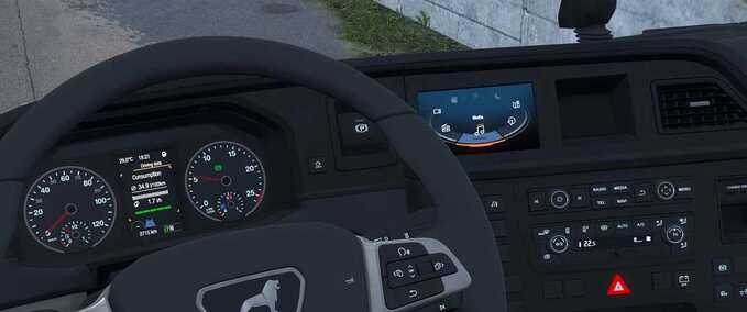 MAN TGX 2020 Analog Dashboard Interior  Mod Image