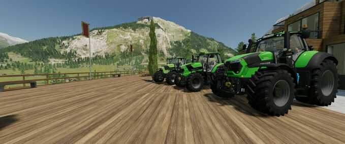FS22: Tractors Deutz Fahr mods for Farming Simulator