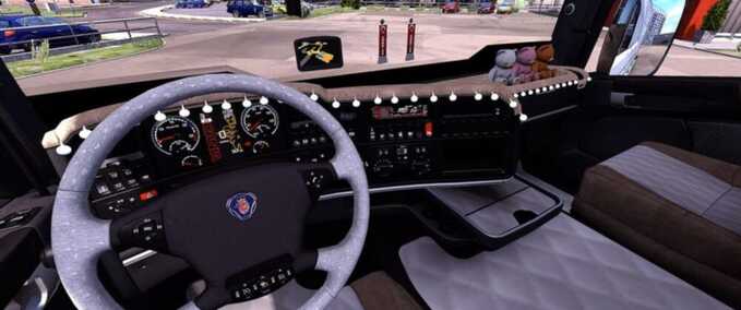 Trucks Scania RJL Interior + Addons - 1.48 Eurotruck Simulator mod