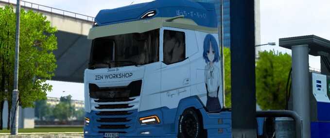 Trucks DAF 2021 (Jasper) Rin X Ryou Skin Rework By Zen Workshop Eurotruck Simulator mod