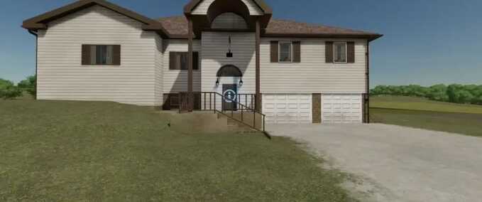 Gebäude Bauernhaus mit Garage Landwirtschafts Simulator mod