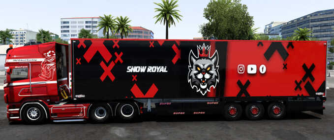 Trailer SnowRoyal Skin Custom Eurotruck Simulator mod