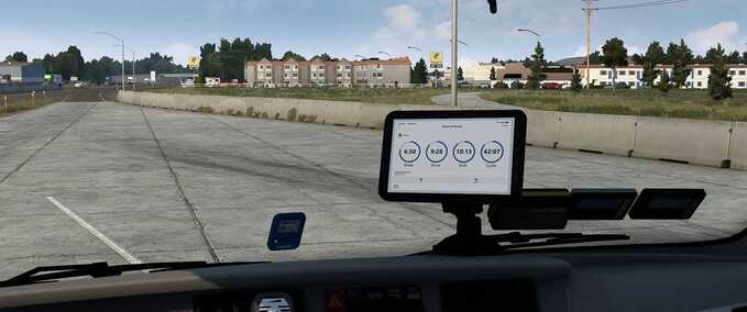 Trucks [ATS] EDL App Texture for SISL’s Cab Accessories Tablet  American Truck Simulator mod