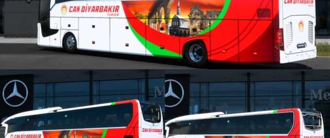 Trucks Mercedes Benz Travego 16Shd Can Diyarbakır 2023 Pack Eurotruck Simulator mod