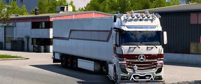 Trucks Mercedes Benz New 2014 Red - 1.48 Eurotruck Simulator mod