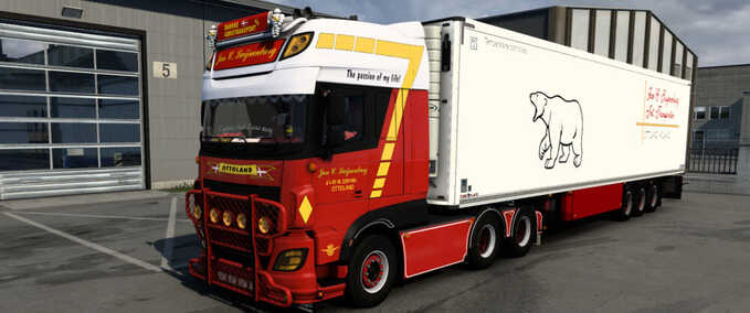 Trucks DAF XF 106 DAN C. SWIJNENBURGN + TRAILER - 1.48.5 Eurotruck Simulator mod