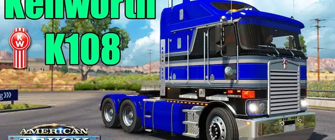 Trucks Kenworth K108 [jekich1 Edit] + Interior (1.48.x) American Truck Simulator mod