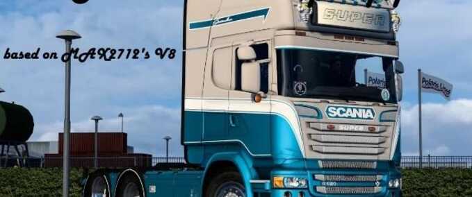 Trucks SCANIA 6-SERIES V8 OPEN PIPE SOUND [1.48.5] Eurotruck Simulator mod