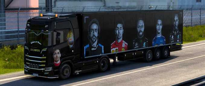 Trucks F1 Driver Skin Pack  Eurotruck Simulator mod