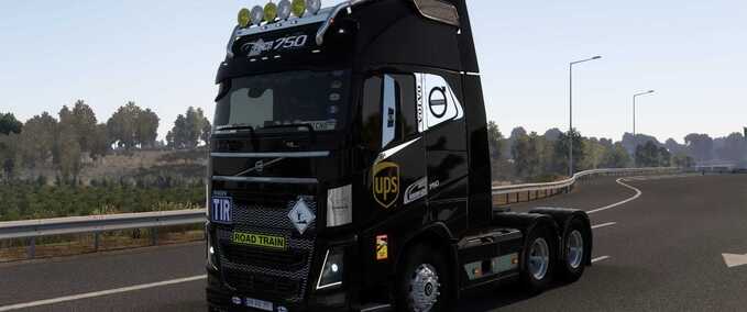 Trucks VOLVO FH 2012 UPS SKIN #1.0 Eurotruck Simulator mod