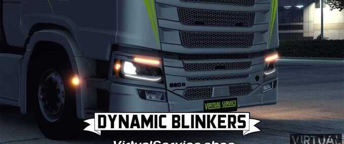 Trucks Scania NextGen Dynamic Sequential Turn Signal Mod Eurotruck Simulator mod