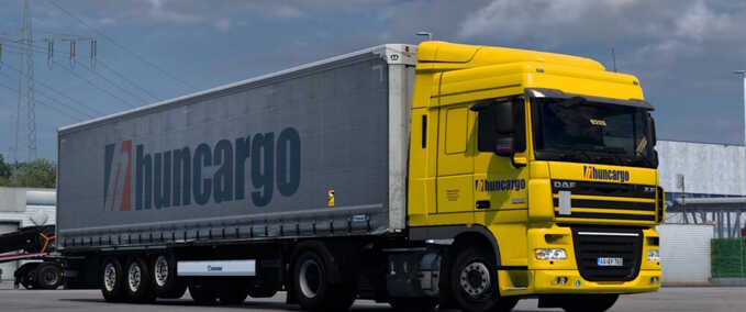 Trucks DAF XF 105 and Krone Profiliner DLC Huncargo Skin Combo  Eurotruck Simulator mod
