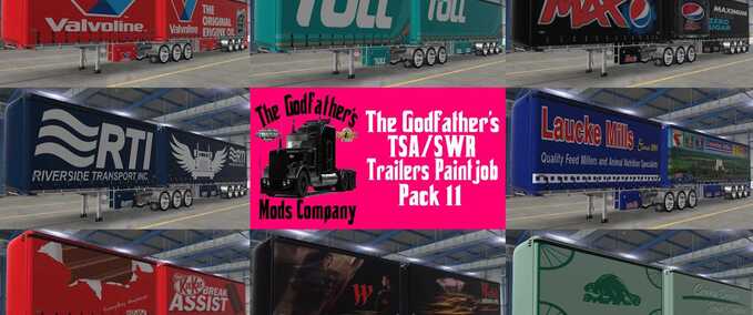 Trailer The Godfather’s TSA/SWR Trailers Paintjob Pack 11 American Truck Simulator mod