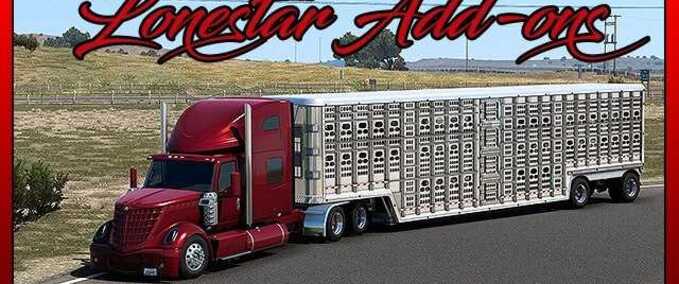 Trucks Lonestar Add-Ons by 55six American Truck Simulator mod