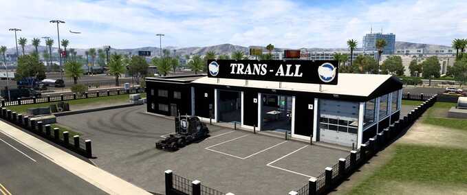 Mods [ATS] TRANS-ALL Garage Small  American Truck Simulator mod