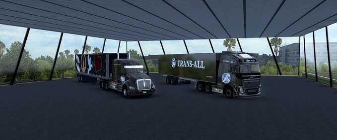 Mods [ATS] TRANS-ALL Garage D-Deck  American Truck Simulator mod