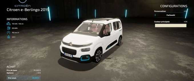 PKWs Citroën Berlingo 2019 Landwirtschafts Simulator mod