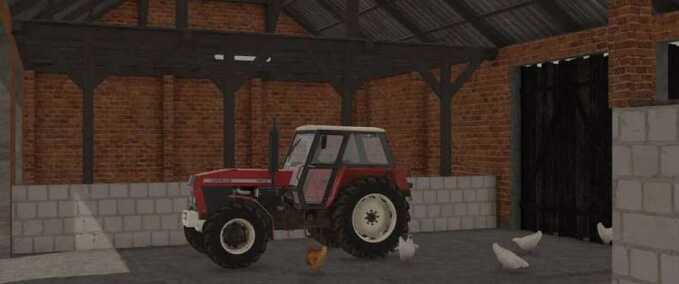 Platzierbare Objekte Scheune mit Hühnerstall 2 Landwirtschafts Simulator mod