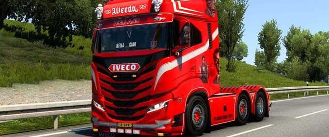 Trucks Iveco S-Way Weeda Transport DTM - 1.48 Eurotruck Simulator mod
