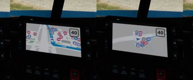 Trucks Google Maps Navigation  American Truck Simulator mod