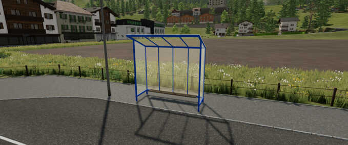 Prefab Bushaltestelle Aus Glas Prefab (Prefab*) Landwirtschafts Simulator mod