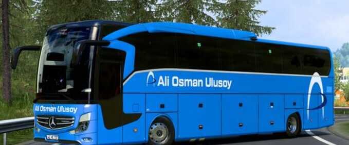 Trucks Mercedes Benz Travego 16SHD Ali Osman Ulusoy Skin Eurotruck Simulator mod