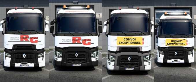 Trucks RENAULT T RICHARD GROS SKIN Eurotruck Simulator mod
