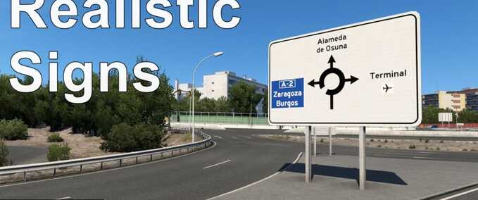 Mods Realistic Signs  Eurotruck Simulator mod