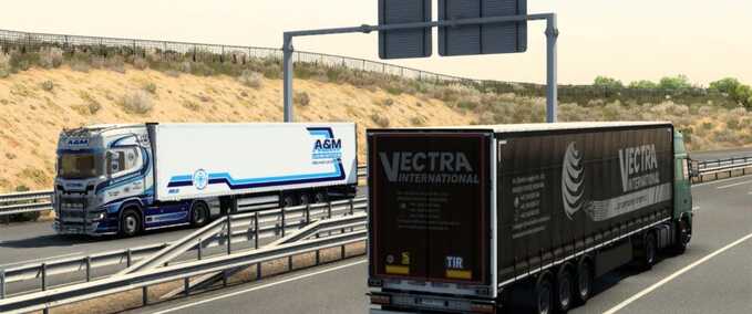 Vectra International Trailer Skin in Traffic Mod Image