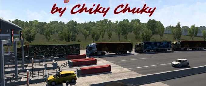 Trucks Military AI Traffic Pack by Chiky Chuky Eurotruck Simulator mod