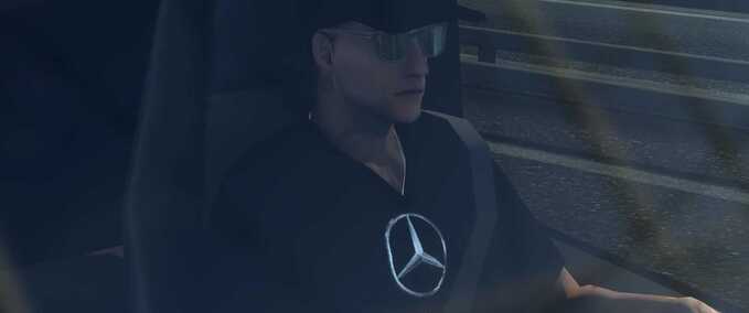 Trucks Mercedes Benz Driver Skin - 1.48 Eurotruck Simulator mod