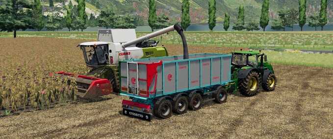 Anhänger Crosetto CMR Pack Zusatzfunktionen Landwirtschafts Simulator mod